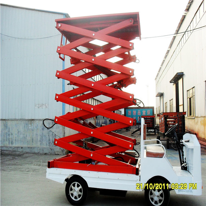 電瓶車(chē)式剪叉升降平臺(tái) 電瓶車(chē)式剪叉升降平臺(tái)